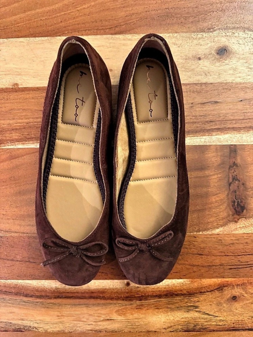 Me too Brown Bow Flats